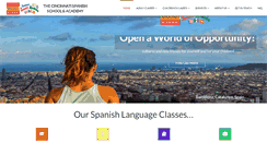 Desktop Screenshot of cincinnatispanishschool.com